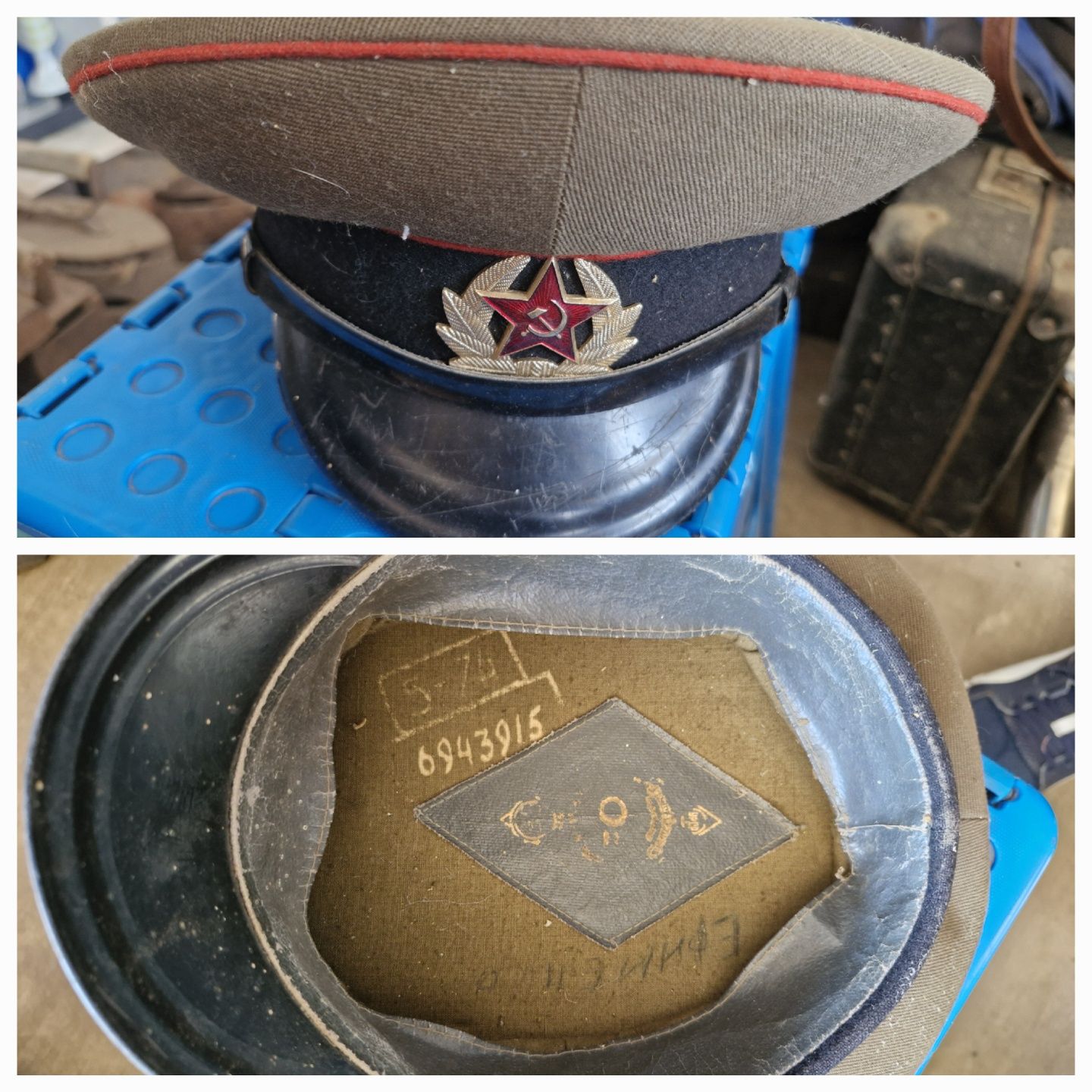 Шапка зимняя кожаная летчика