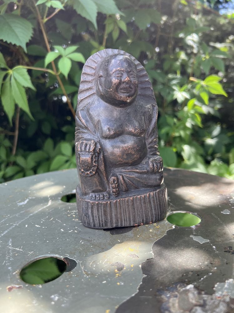 Odlew figura budda vintage prl