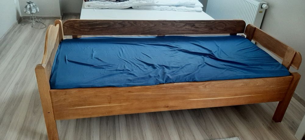 Dębowe łóżko dziecięce 80x180