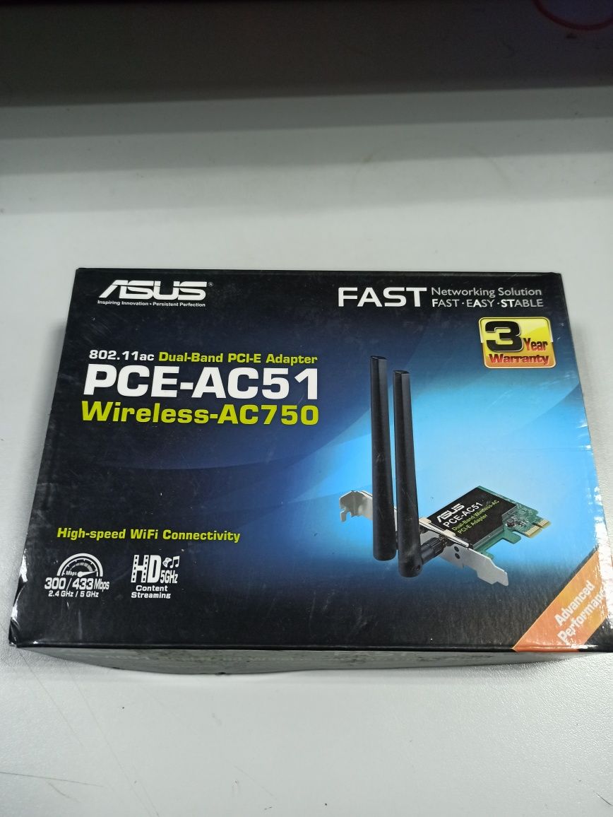 Бездротовий wi-fi адаптер ASUS PCI-E PCE-AC51