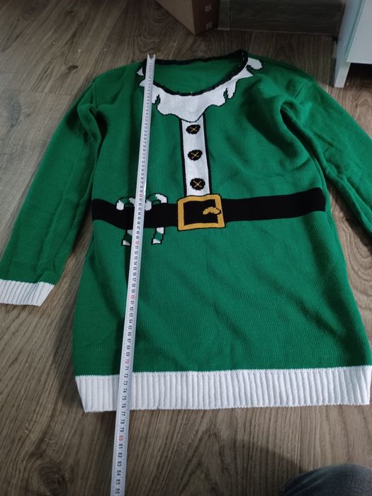 Sweter świąteczny pomoc Mikołaja kobieta