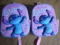 Plecak plecaki przedszkolny Stitch 3D wycieczkowy dla bliźniaczek 2szt