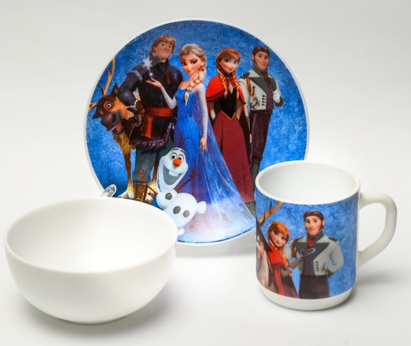 Дитячий набір посуду "Крижане серце'"