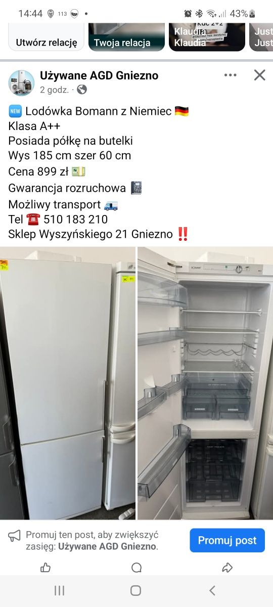 Lodówka Miele pralka pralko-suszarka zmywarka