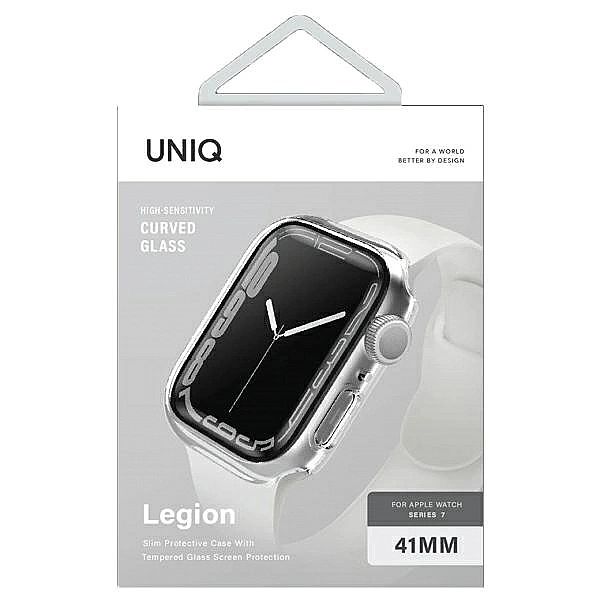 Etui UNIQ Legion na Apple Watch 7/41 mm - przezroczyste