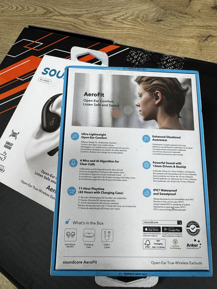 Навушники Anker Soundcore Aerofit