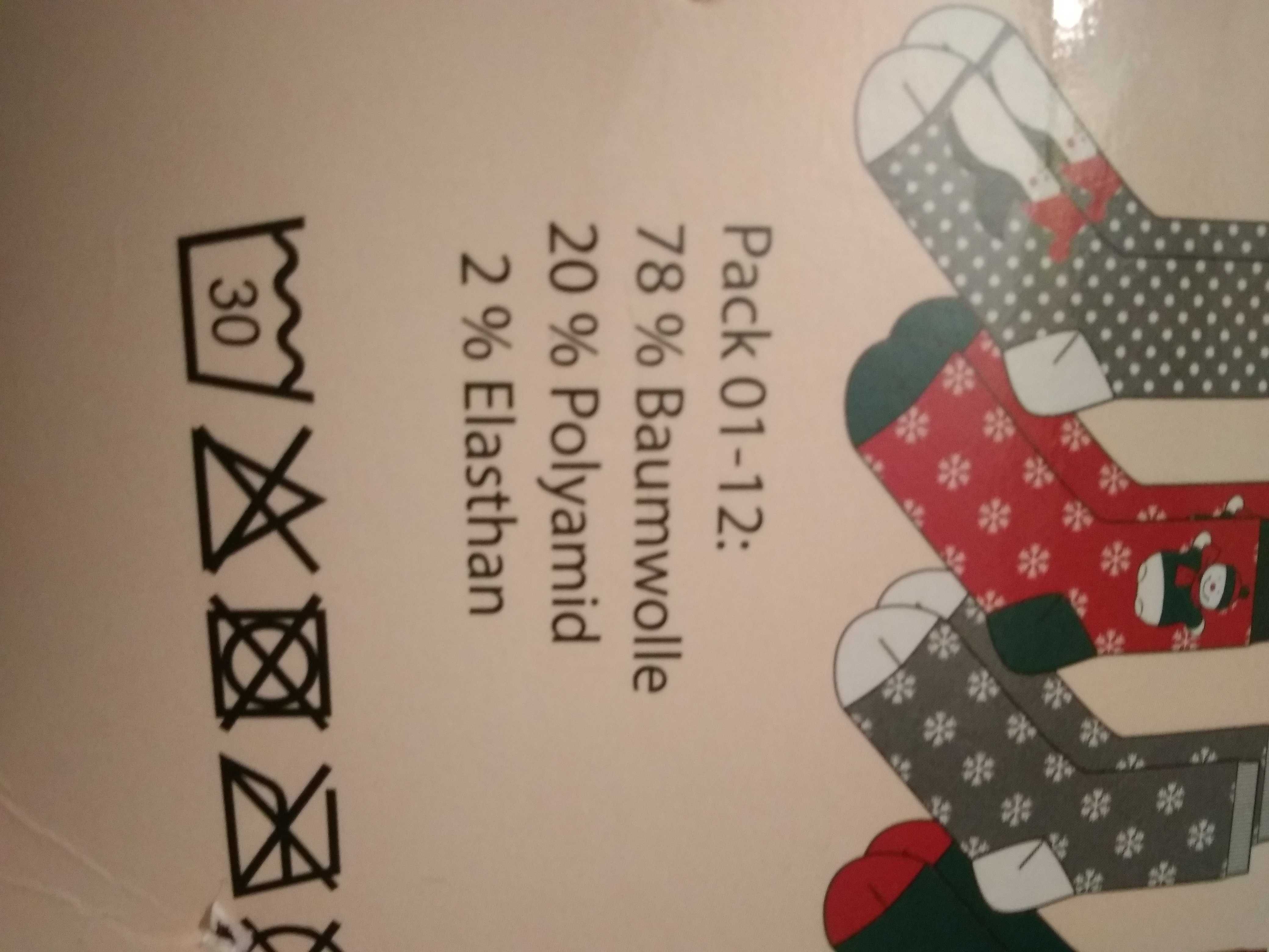 Skarpety r. 39 42 bawełna skarpetki świąteczne