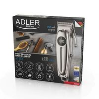 100 Вт! Професійна машинка для стрижки волосся Adler AD-2831 дісплей