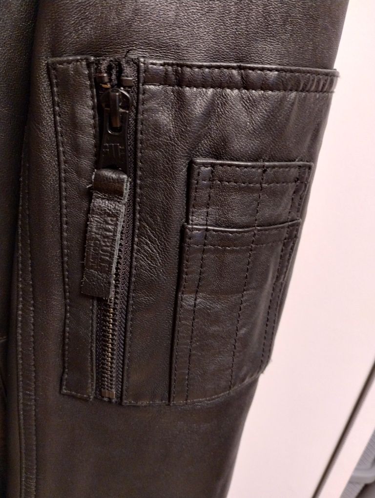 Kurtka Pit Bull West Coast MA-1 Leather M skóra jagnięca
