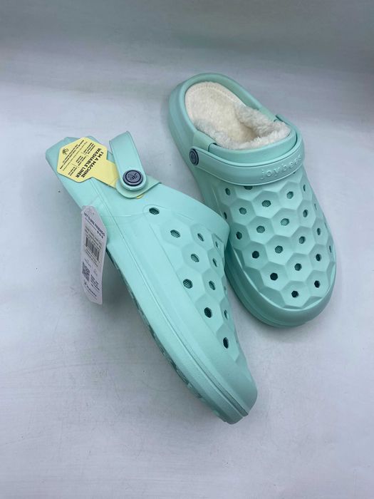 Утеплені крокси Joybees Varsity Lined Clog Mint Julep оригінал
