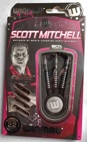 Lotki steel do darta 90% - Winmau Scott Mitchell 22g - jak nowe