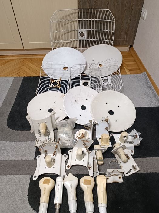 UBNT, Ubiquiti сетки, тарелки, крепления, головки.