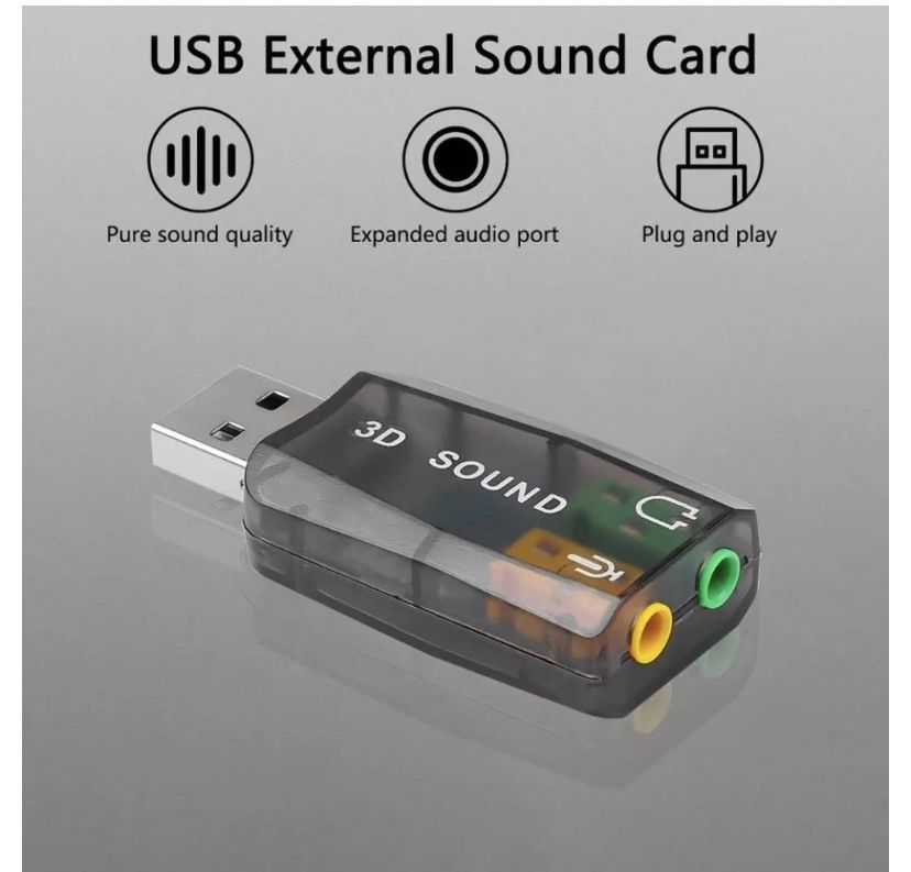 Звукова карта USB 5.1 USB-sound cart 5.1 3D