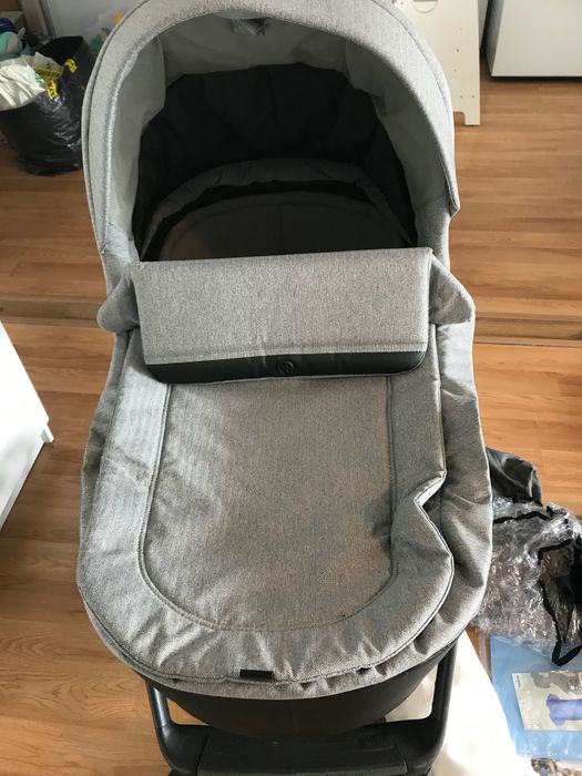 Wózek Roan 2w1 Bloom Silver Chevron gondola i spacerówka plus gratisy