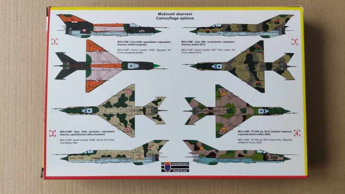 Сборная модель самолета 1:72 Mig-21MF "Fishbed J" KP