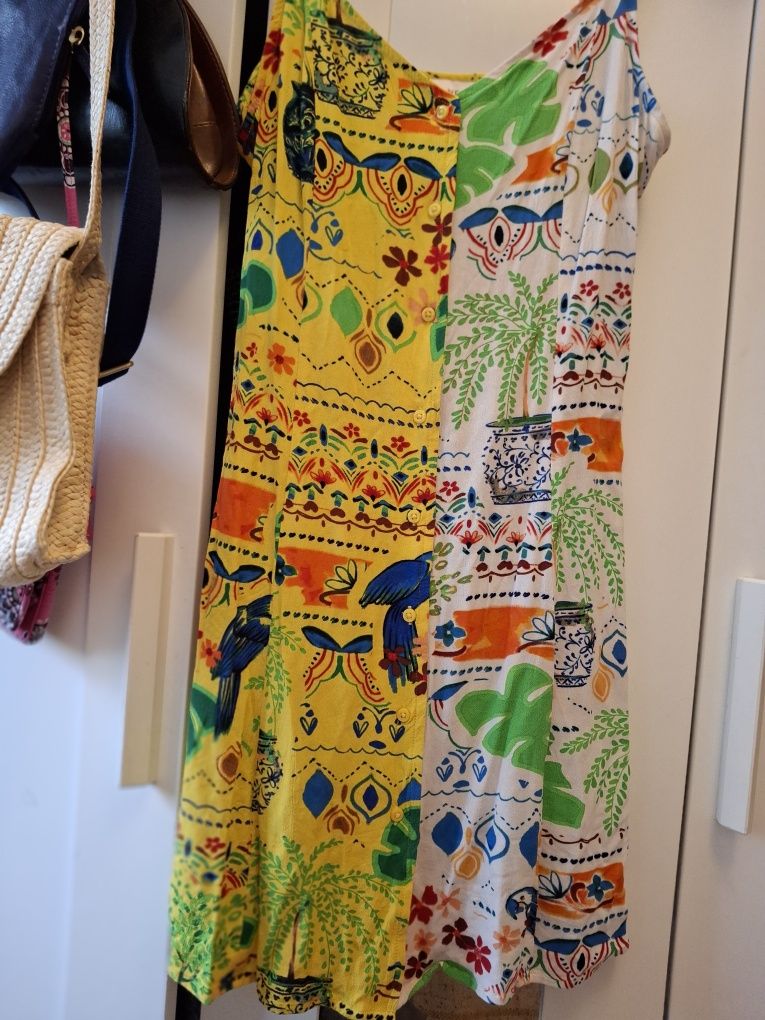 Kolorowa sukienka letnia wiskoza