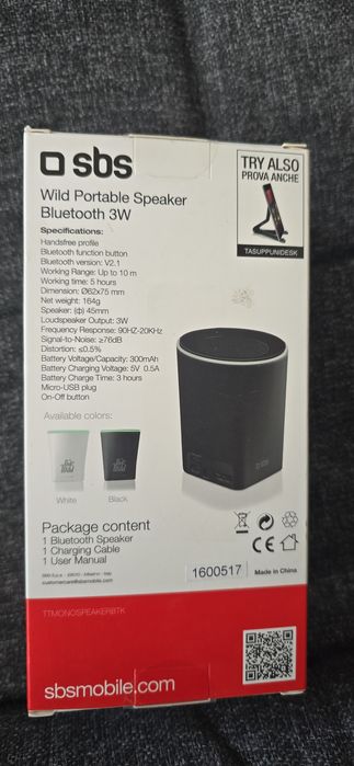 Nowy Głośnik SBS bluetooth