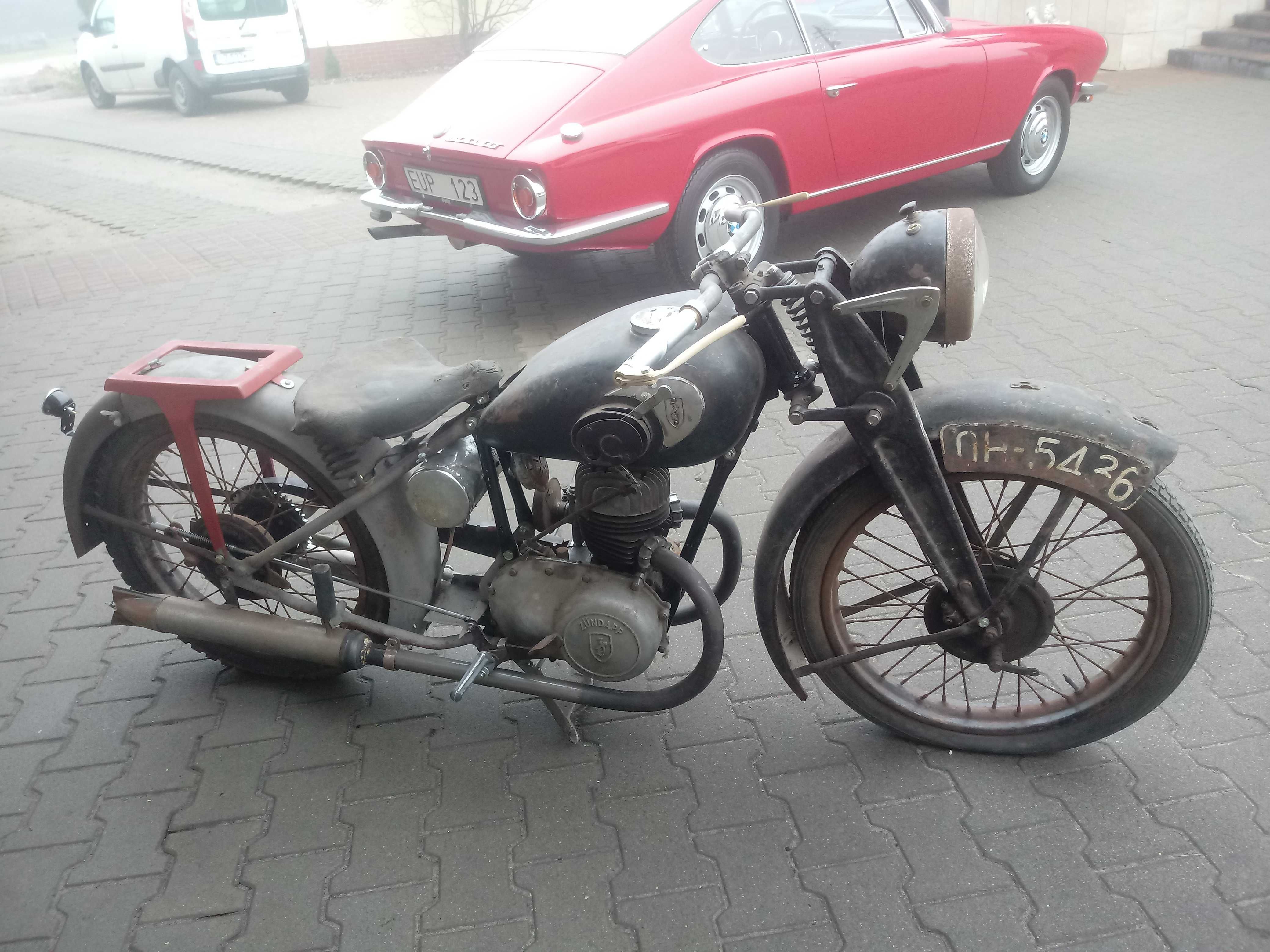 Motocykl Zundapp DB 200 - 1936 rok, Kompletny 98 %, Nowe części
