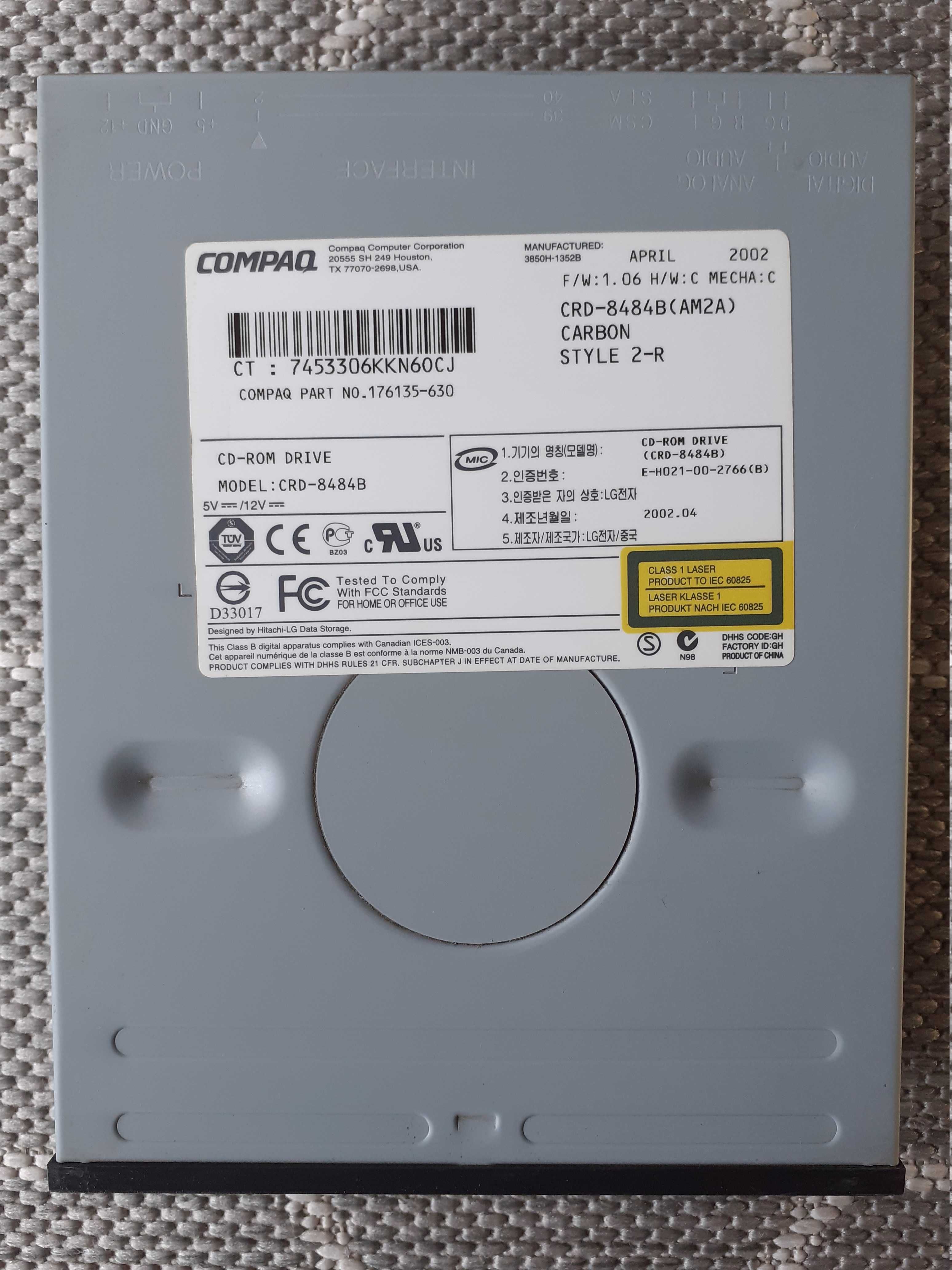 napęd czytnik CD-ROM Compaq CRD-8484B czarny wewnętrzny ATA