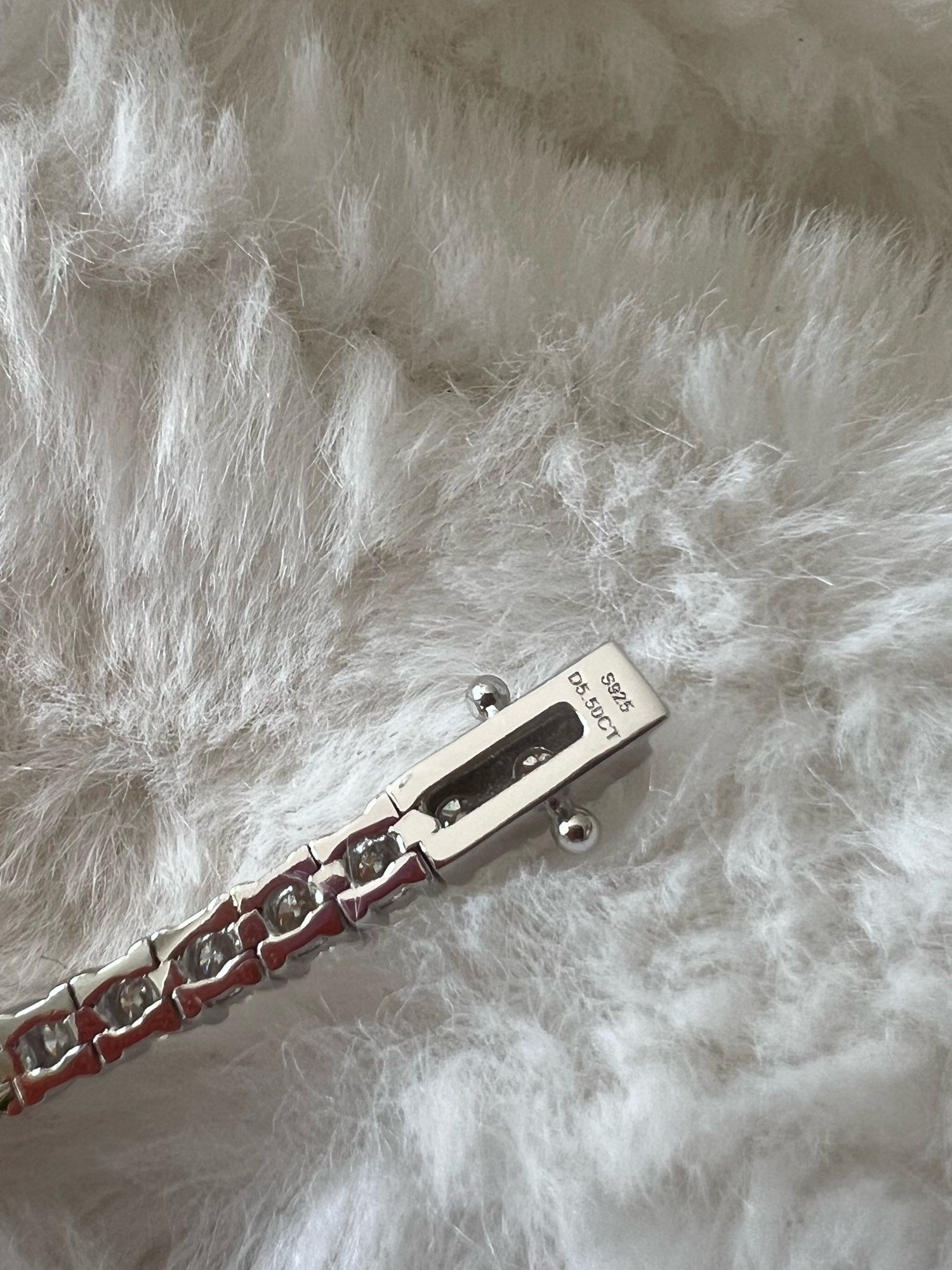 Bracelete tennis de diamante moissonite com certificado GRA