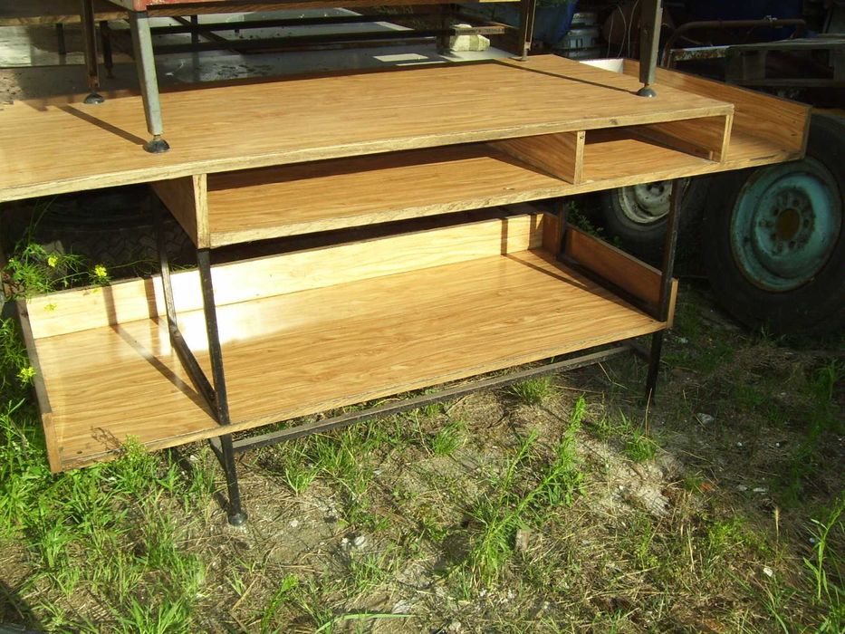 stół warsztatowy z PRL-u, biurko