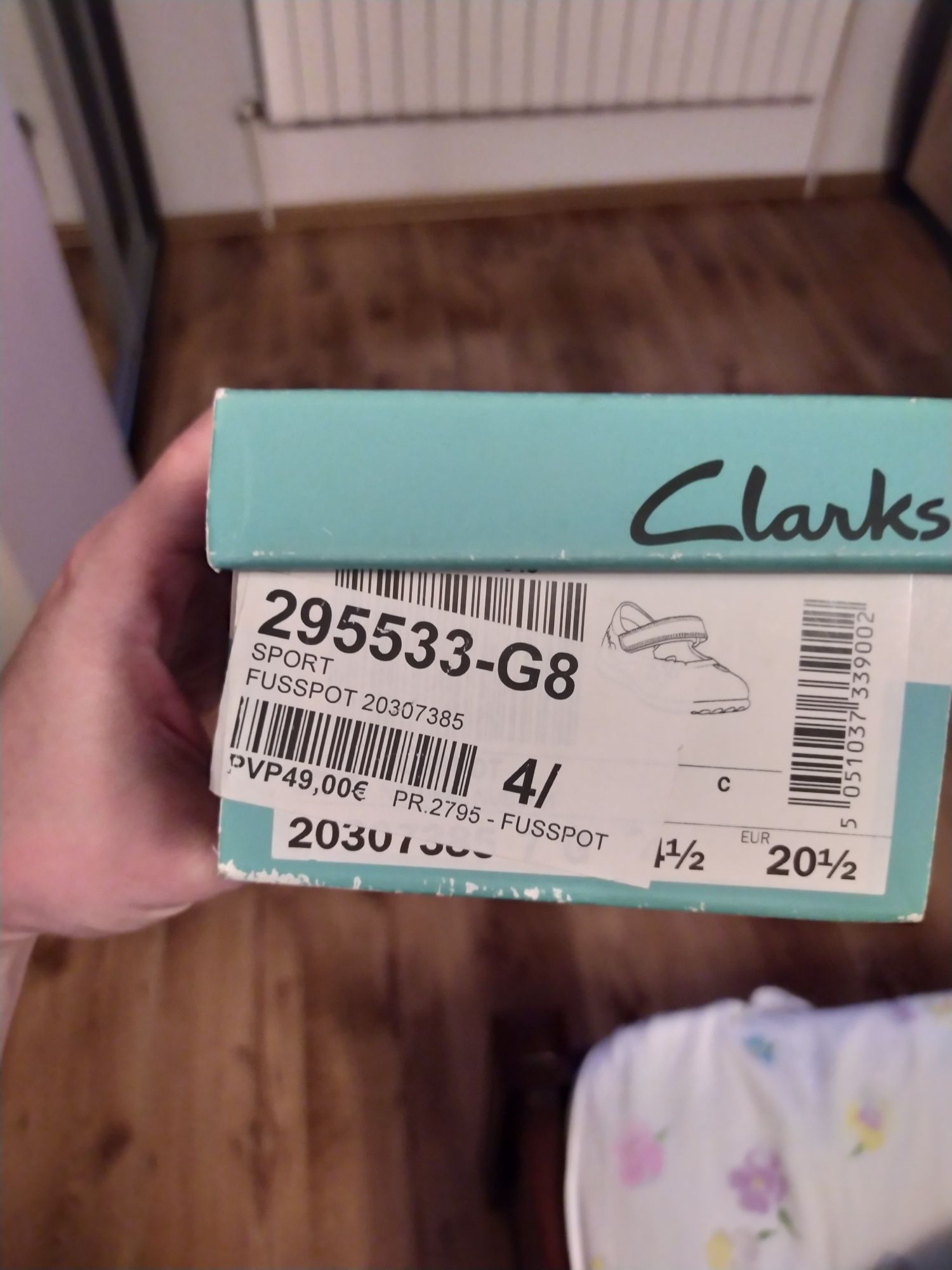 Туфлі Clarks, розмір 20,5