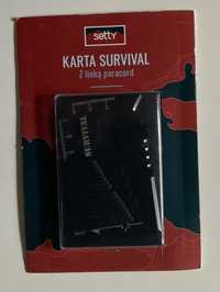 Setty Karta Survivalowa z linką paracord