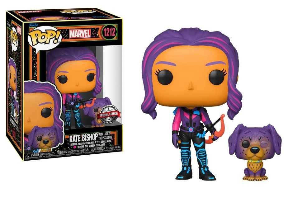 Funko pop Kate Bishop with Lucky the pizza dog 1212 exclusive