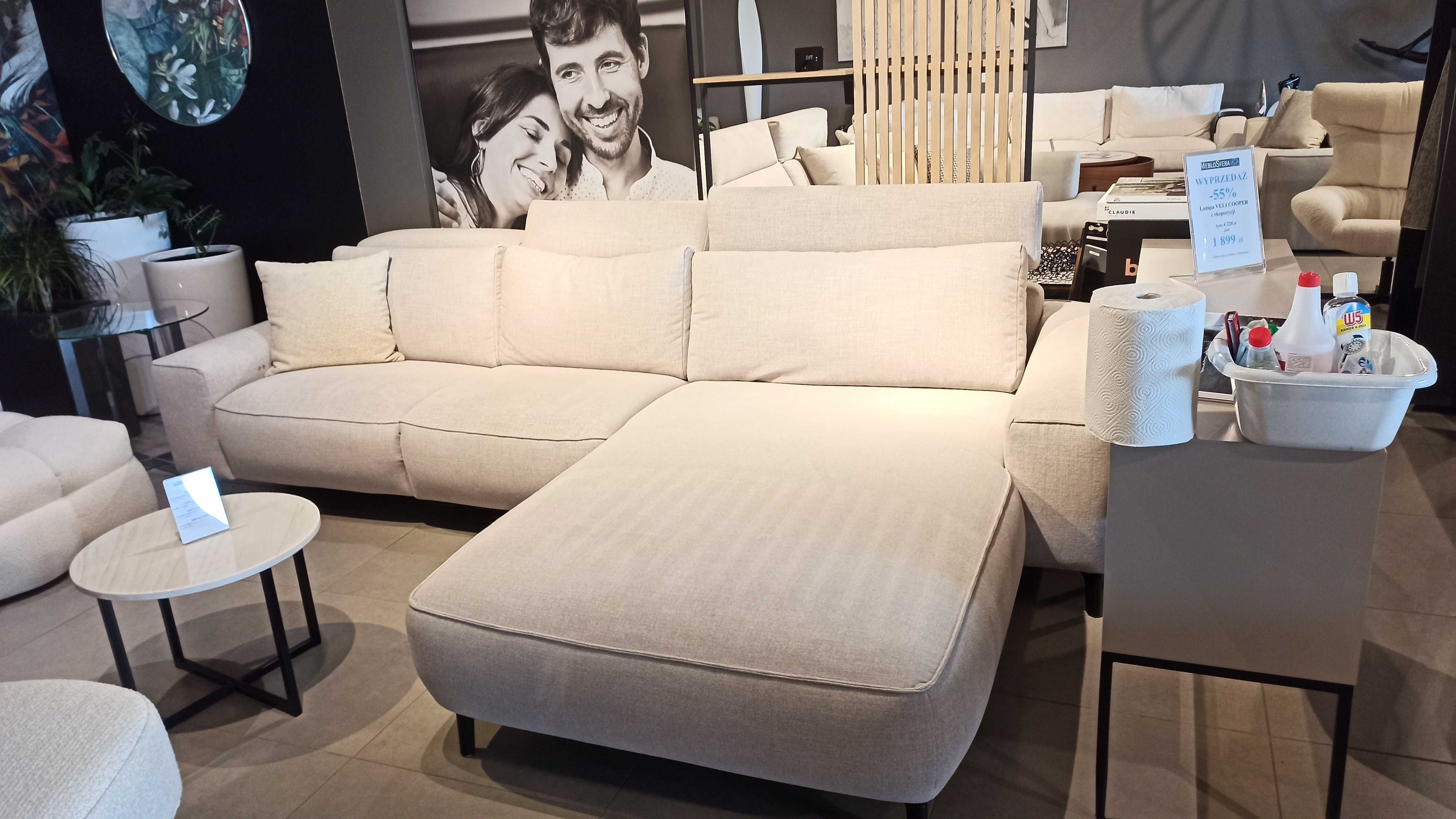 -30% narożnik Dario Rom funkcja relax z ekspozycji