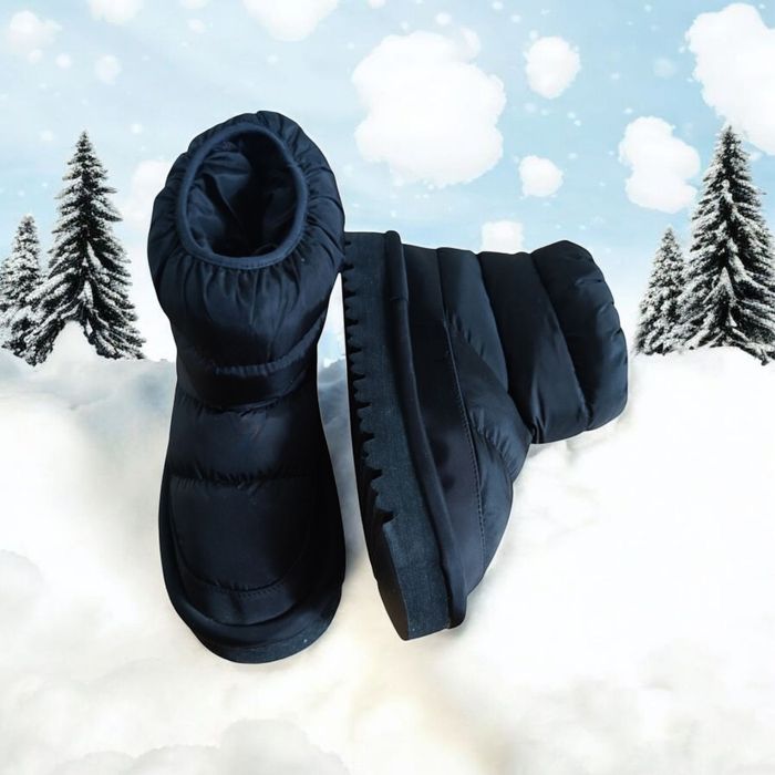 Markowe nowe śniegowce DeeZee r 37 czarne ocieplane kozaki na zimę