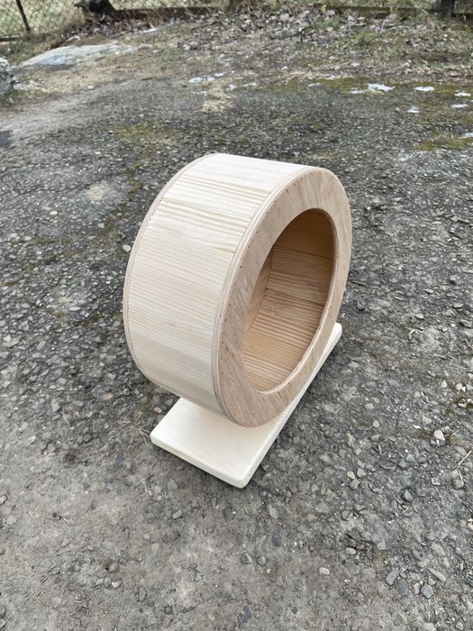 Бігове колесо для хом’яка, шиншили,  – дерев’яне, тихе, на замовлення