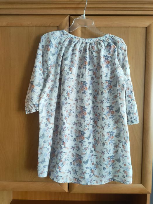 Bluzka/tunika w kwiaty i motyle