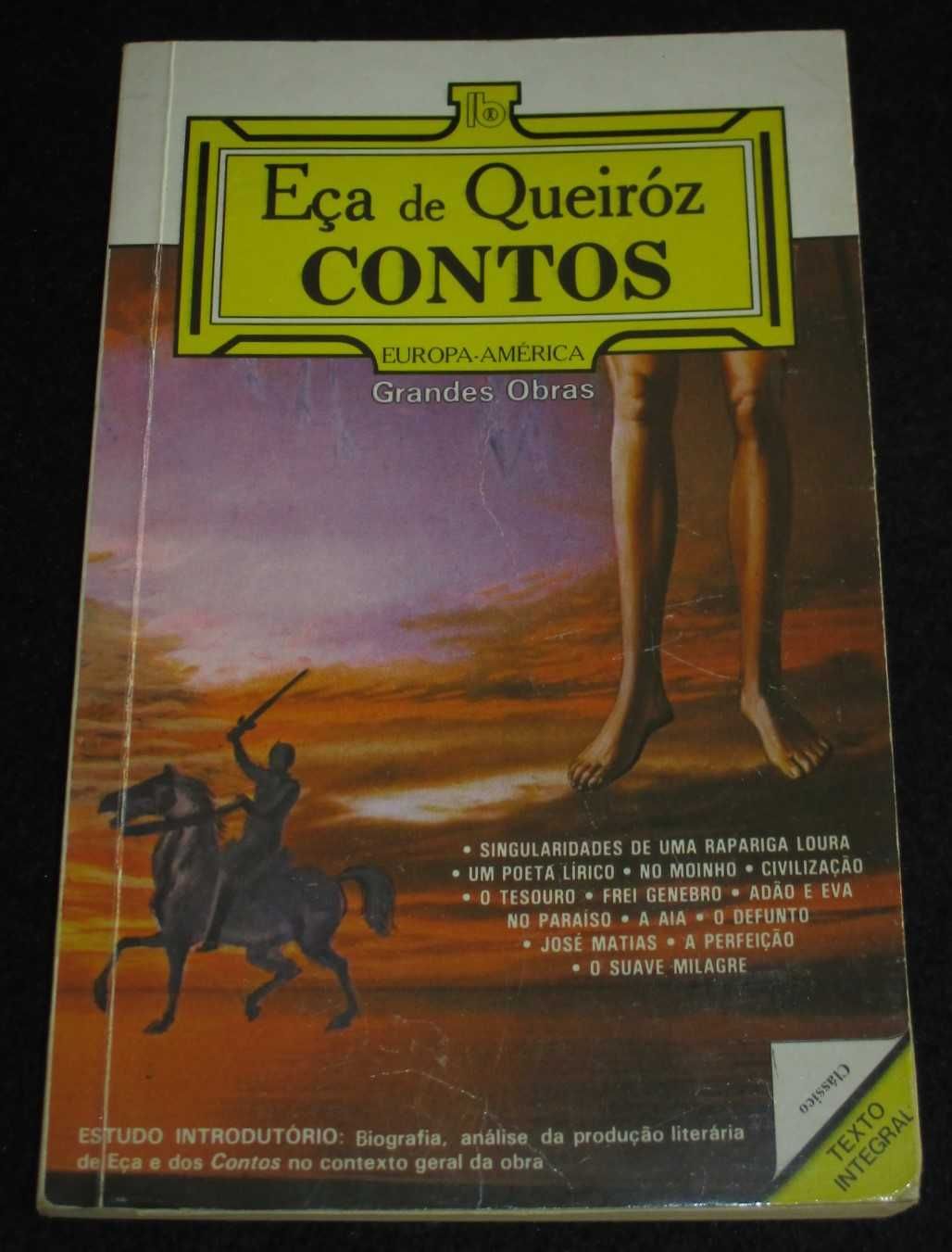 Livro Contos Eça de Queiróz Grandes Obras Europa-América