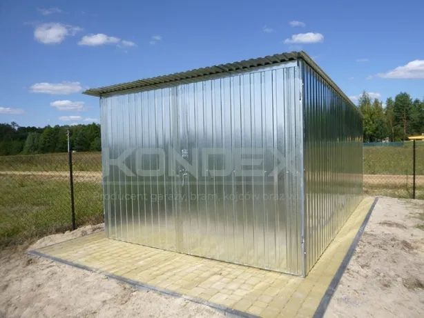 Garaż blaszany Blaszak WZMOCNIONY Różne kolory Garaże 3x5 3x6 6x5 6x6
