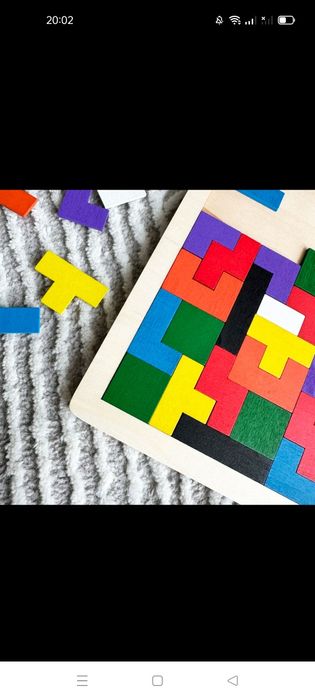 Разноцветный пазл головоломка