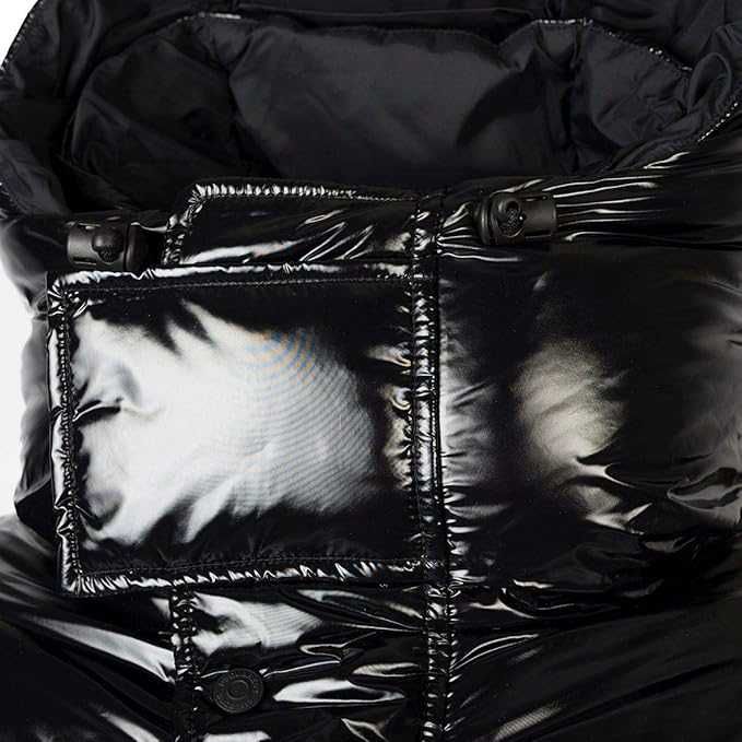 DSQUARED2 luksusowa męska kurtka puchowa z kapturem glossy finish