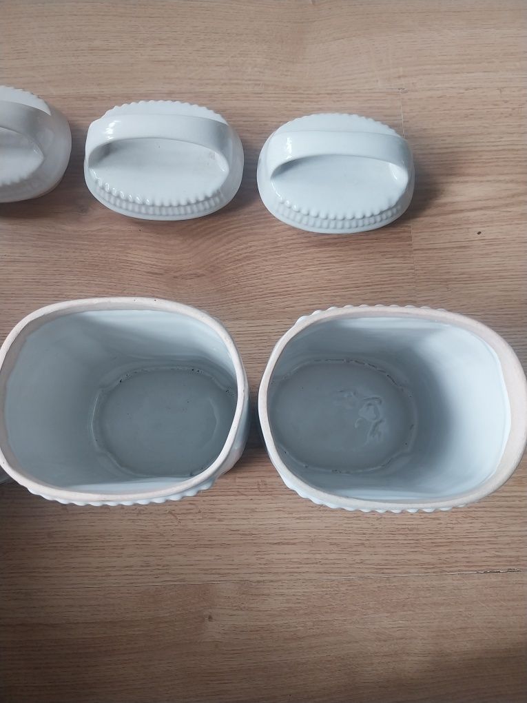 3 duże pojemniki na Cukier mąkę kaszę