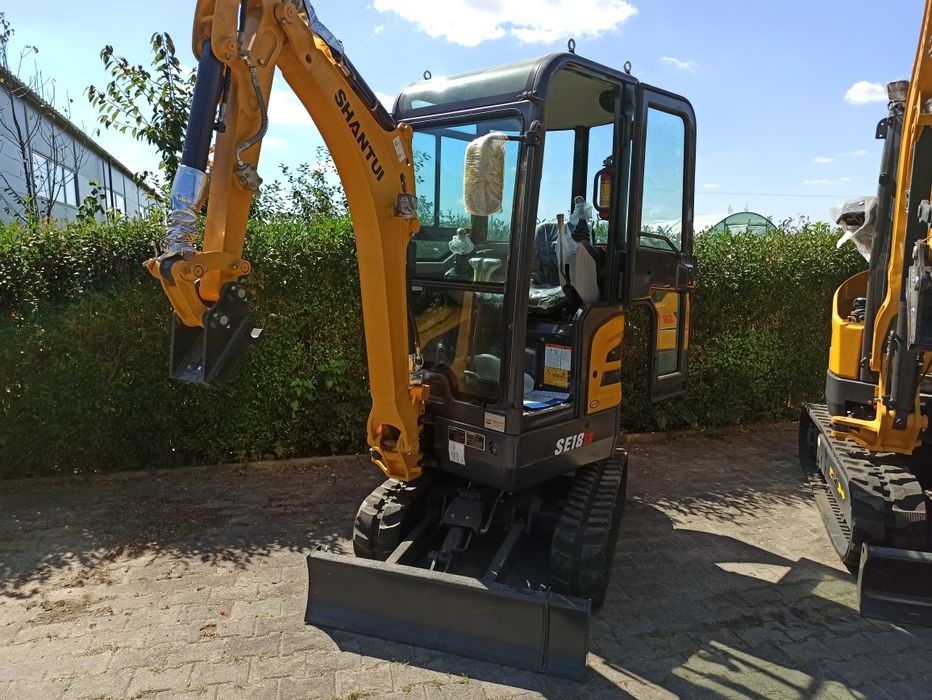 Minikoparka SHANTUI Silnik Kubota. Gwarancja leasing.