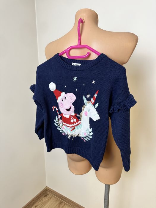 Sweterek swiąteczny rozmiar 92-98 cm TU sesja święta christmas