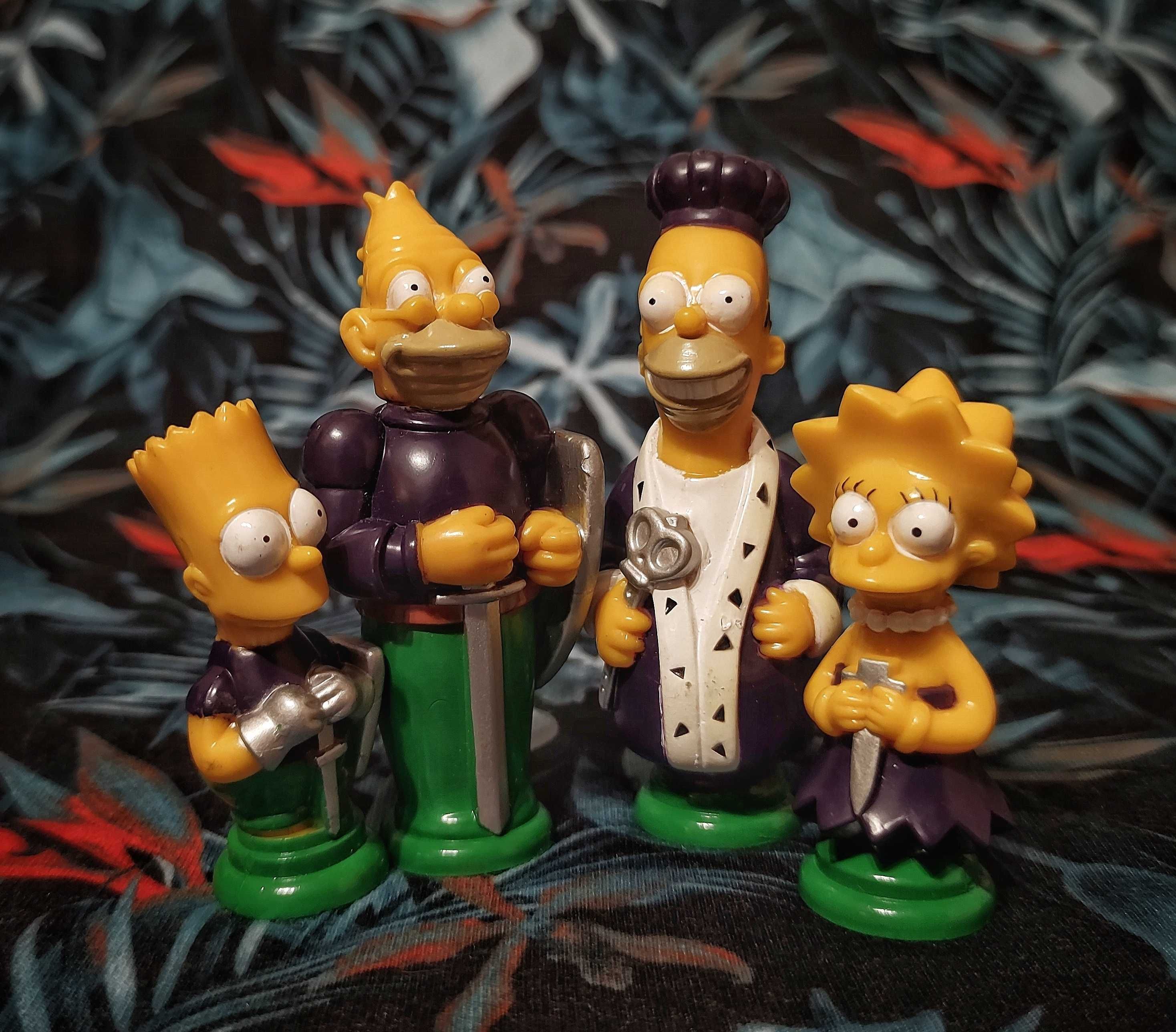 Figury szachowe Simpsonowie, figurka, statuetka, zestaw 4 sztuk