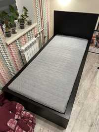 Кровать Ikea Malm с матрасом VADSÖ 90/200