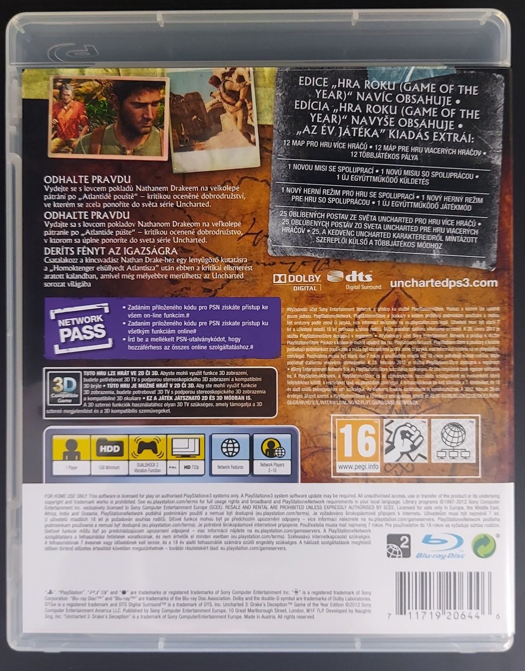 Uncharted 3 PlayStation 3