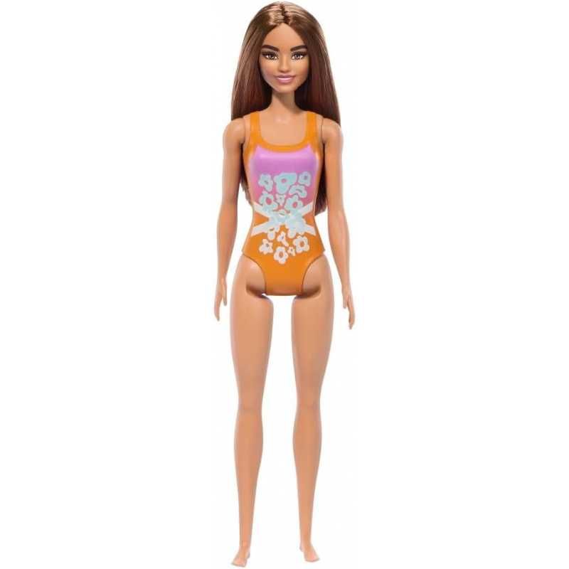 Lalka plażowa Mattel HXX50 Barbie w stroju kąpielowym