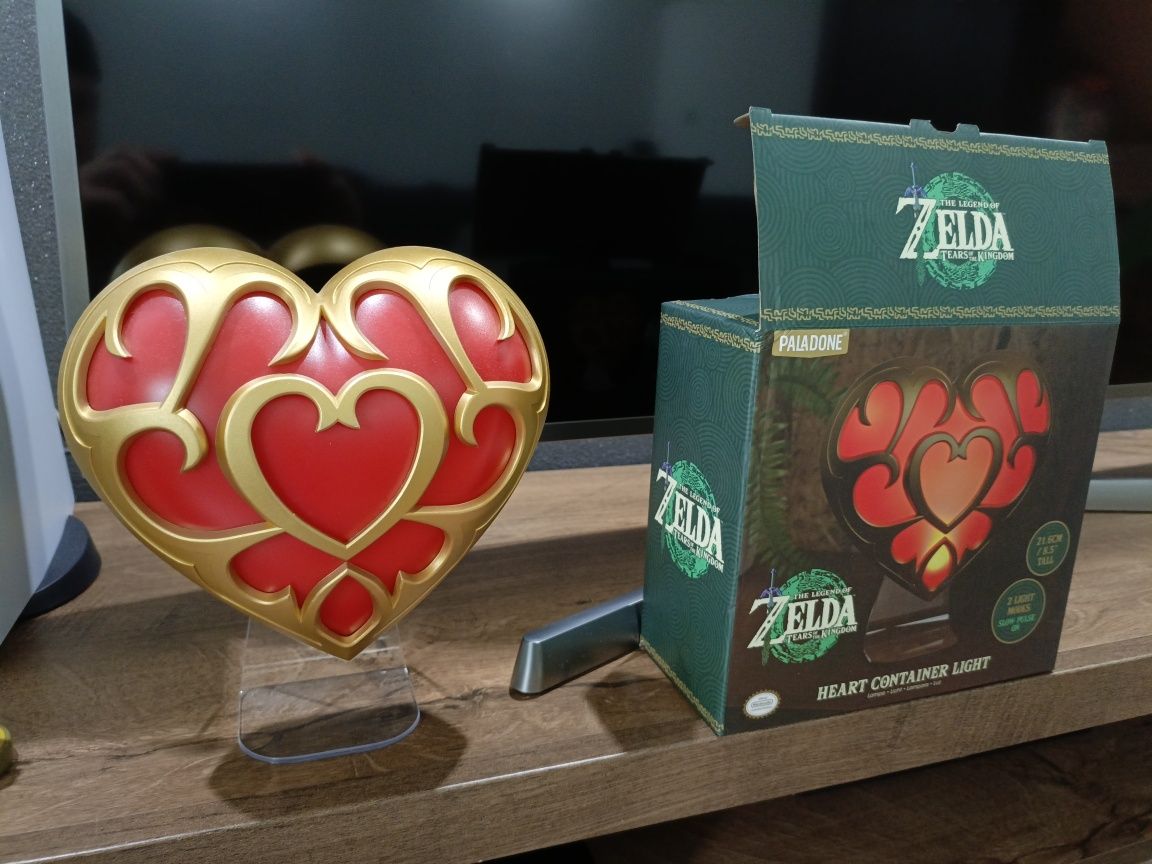 Zelda, lampka LED, heart container