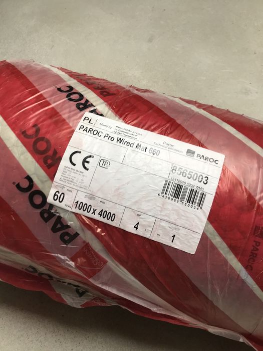 Mata wełna kamienna z siatką ocynkowaną PAROC Pro Wired Mat 660