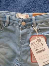 Spodnie Zara jeansowe 9/12 miesięcy