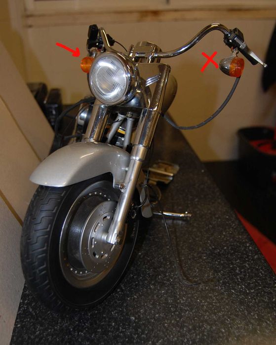 Harley Davidson Fat Boy, escala 1/4, Altaya