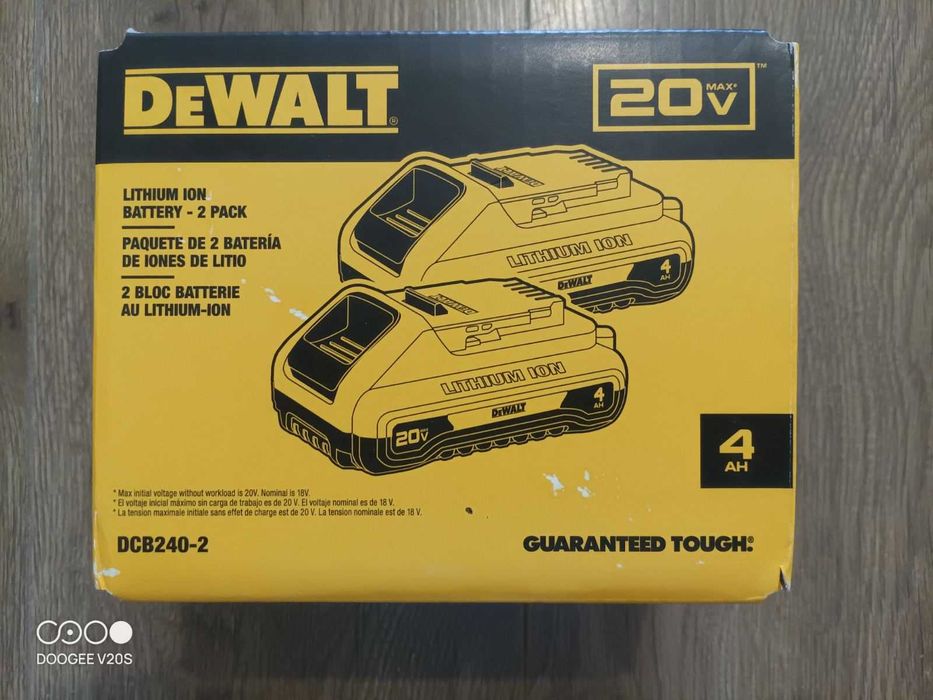 DeWalt DCB240 20V MAX 4Ah оригінальні батареї