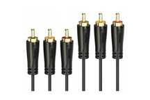 HAMA Kabel 3X Cinch RCA - 3X Cinch RCA Gold 3m