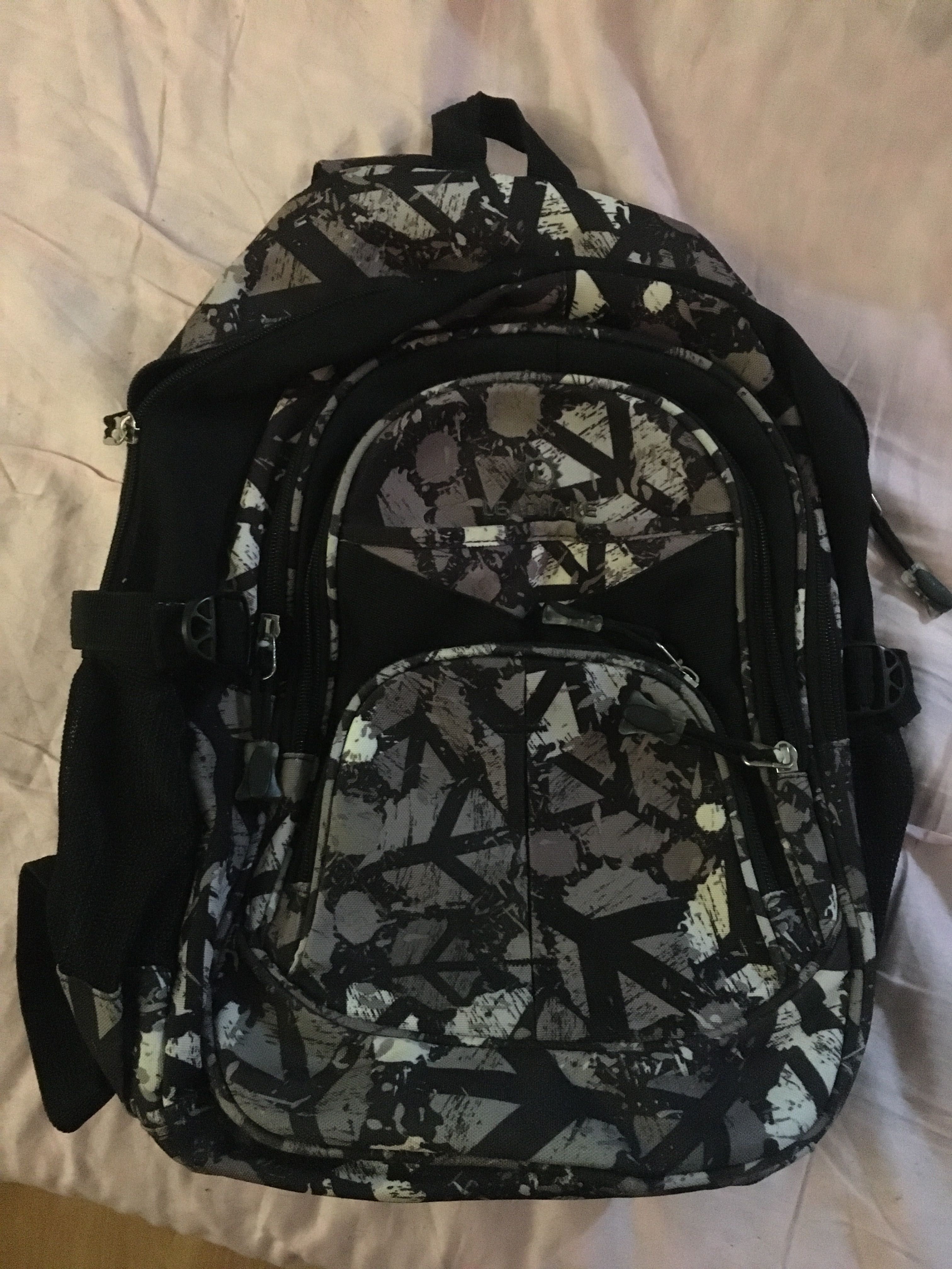 Портфель/рюкзак сірий (40 см в довжину)